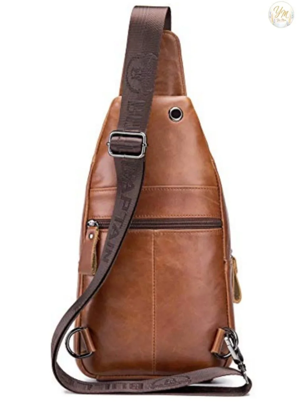 Genuine Leather Crossbody Sling Bag Casual Daypack Travel Hiking